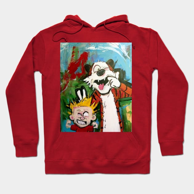 Calvin & Hobbes Hoodie by Anthony Statham